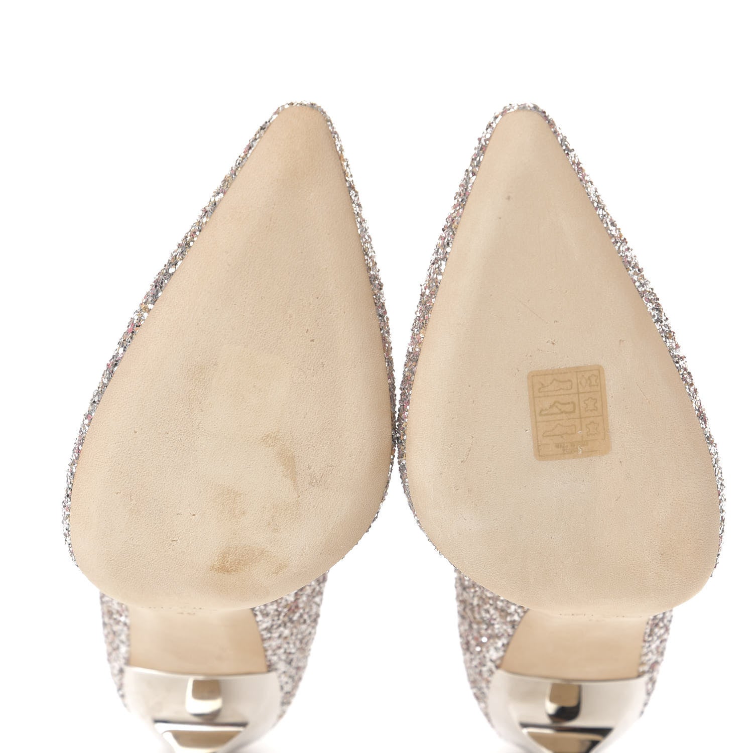 Jimmy Choo Coarse Glitter Romy 100 Pumps 40 Ballet Pink 6 of 9