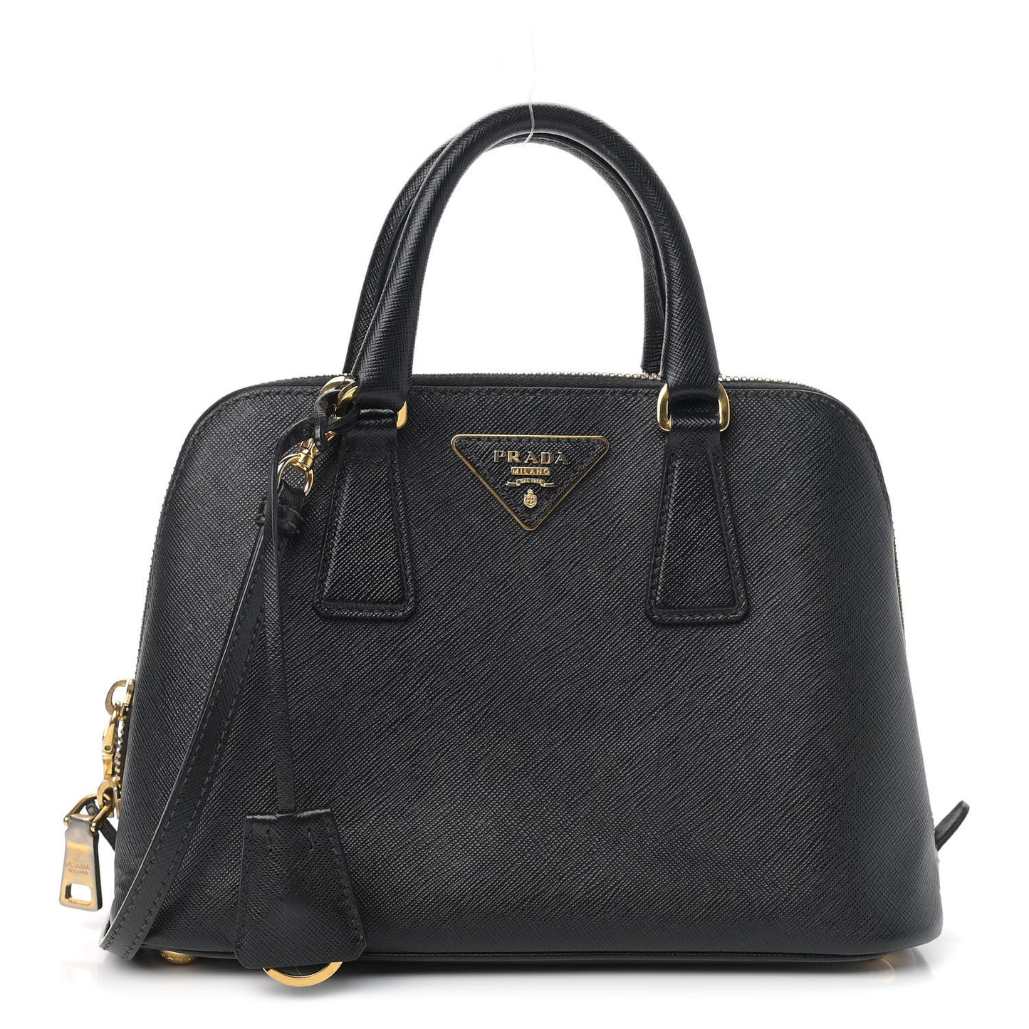 Saffiano Lux Small Promenade Tote Black