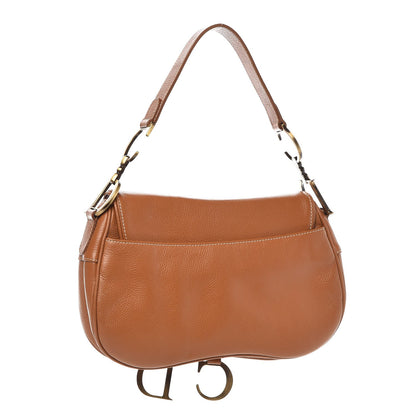 Christian Dior Calfskin Double Saddle Bag Brown 3 of 7