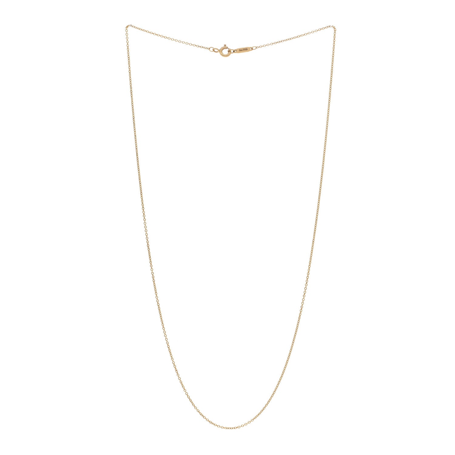 Tiffany 18K Yellow Gold Chain Necklace 18" 3 of 4