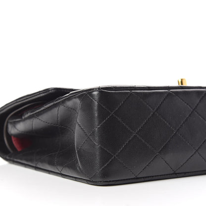 Chanel Lambskin Quilted Medium Double Flap Black 5 of 10