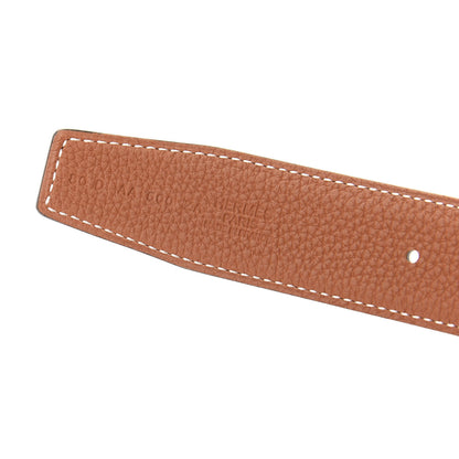 Hermes 135 Togo 32mm H Belt 80 Black Gold 5 of 6