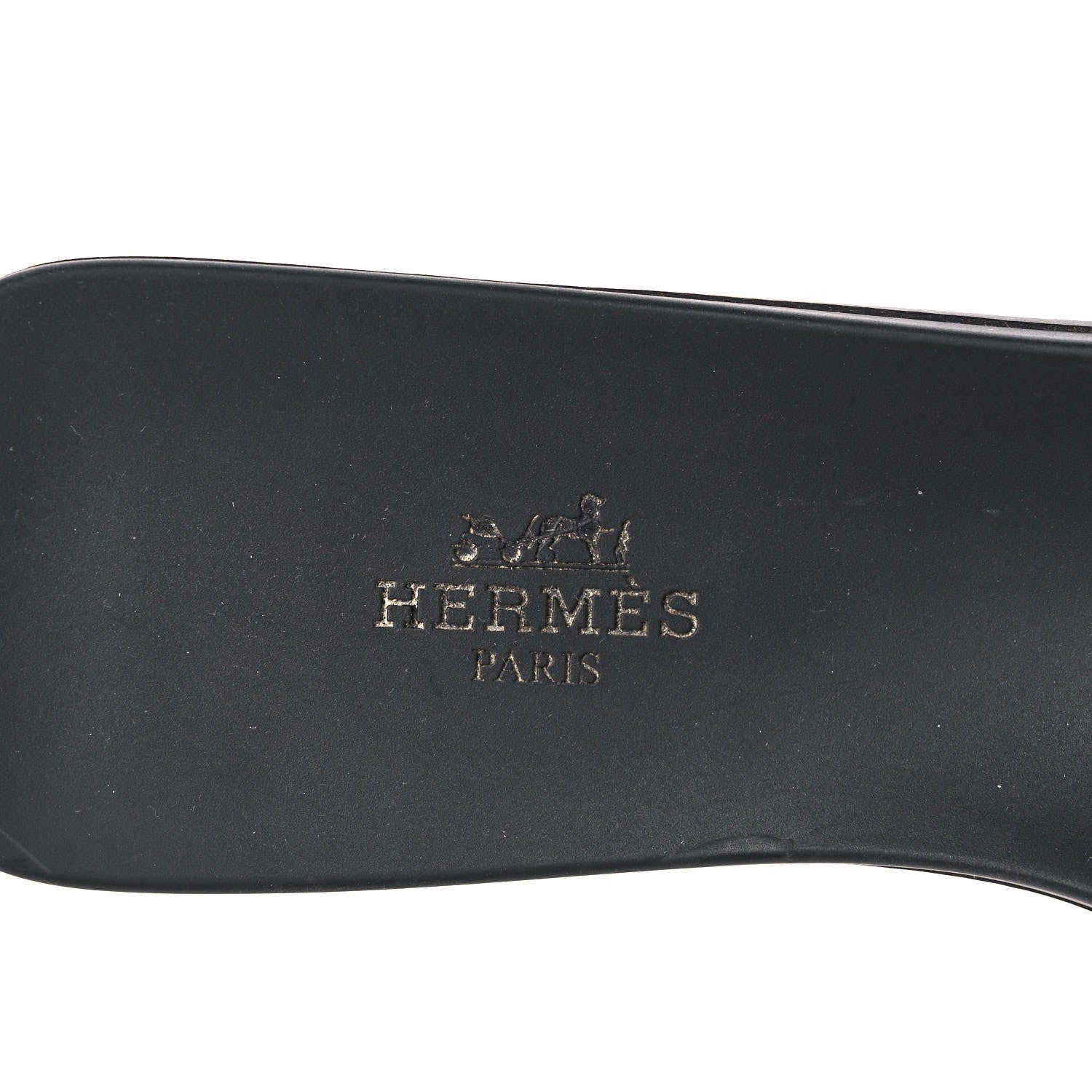 Hermes Rubber Aloha Sandals 38 Black 7 of 9