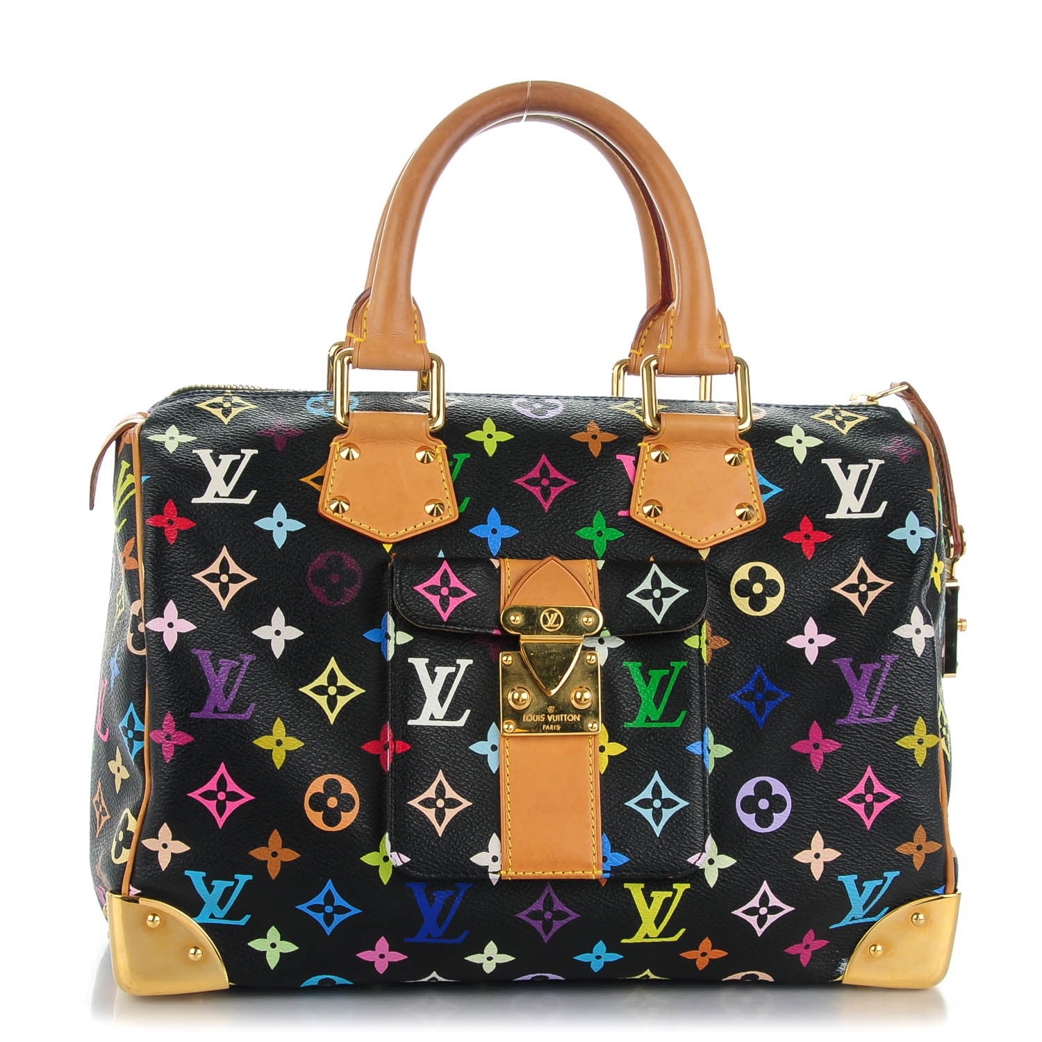 Louis Vuitton Monogram Multicolor Speedy 30 Black 1 of 8