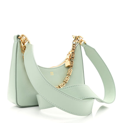 Givenchy Smooth Calfskin Mini Moon Cut Out Shoulder Bag Celadon 3 of 10