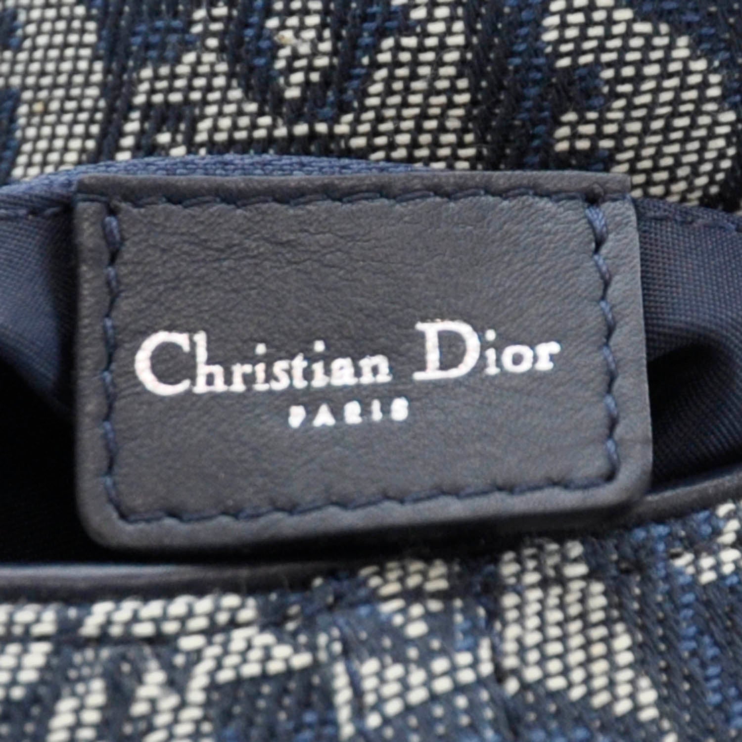 Christian Dior Monogram Charm Shoulder Bag Navy 8 of 8