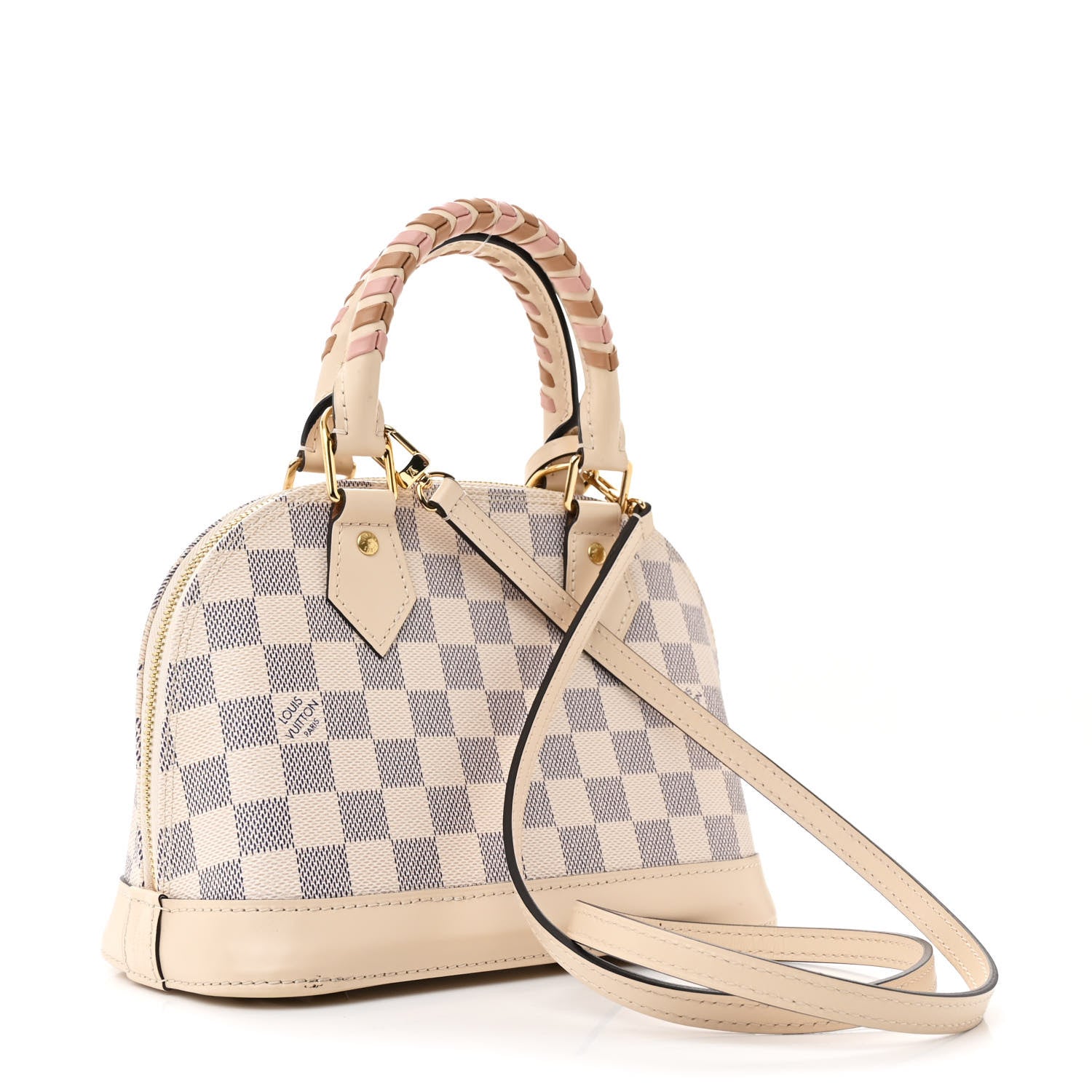 Louis Vuitton Damier Azur Braided Alma BB 3 of 12