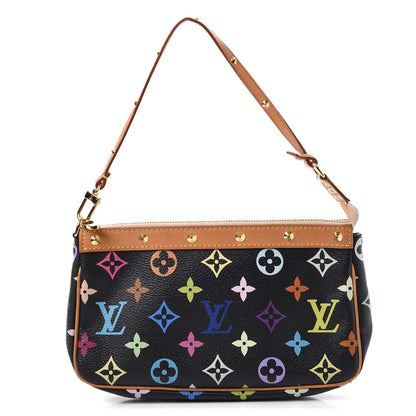 Louis Vuitton Monogram Multicolor Pochette Accessories Black 1 of 8