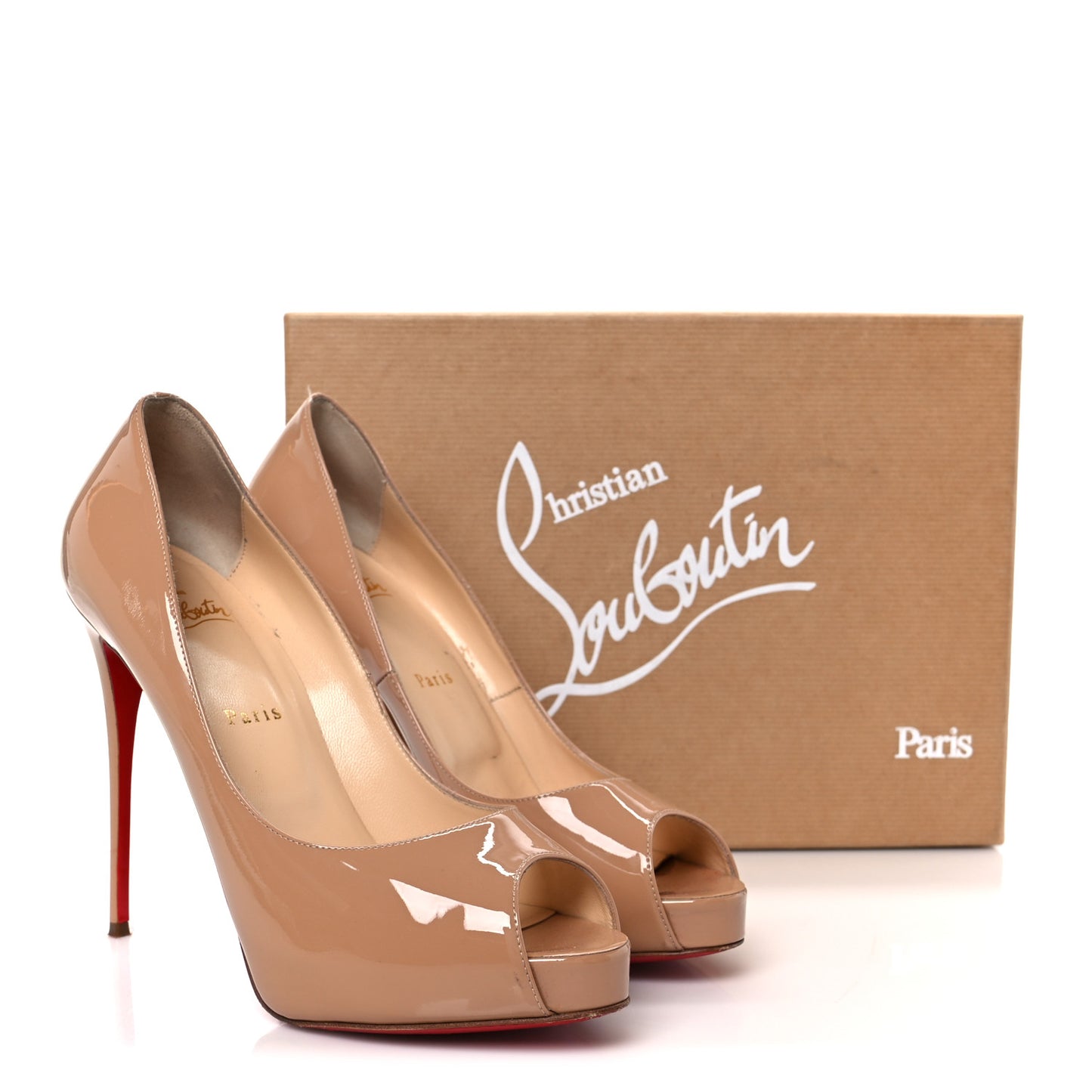 Patent New Very Prive 120 Pumps 40 Nude