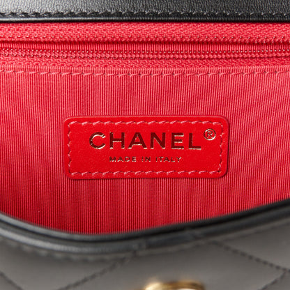 Chanel Lambskin Small A Real Catch Flap Bag Black 6 of 12
