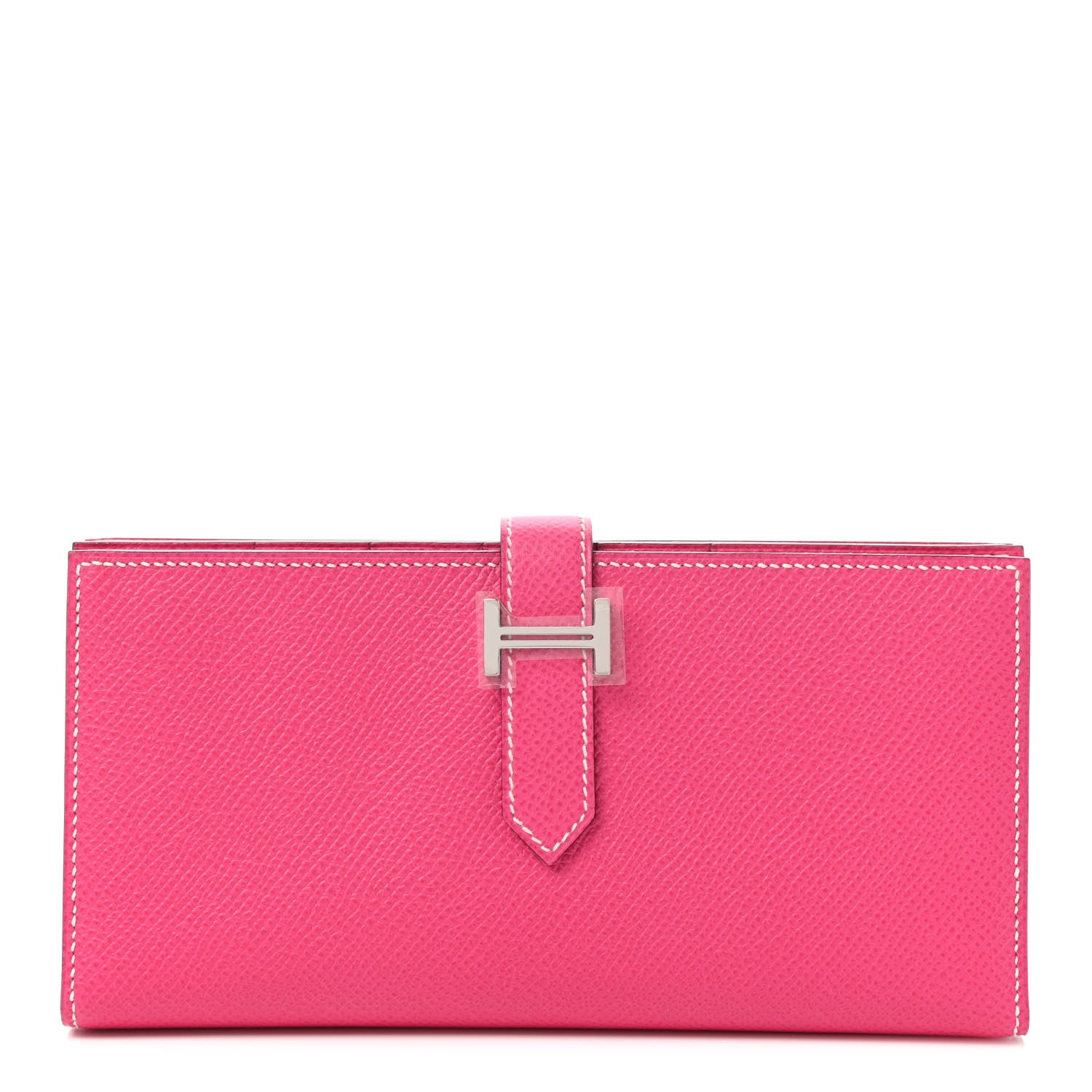 Hermes Epsom Bearn Gusset Wallet Rose Tyrien 1 of 6