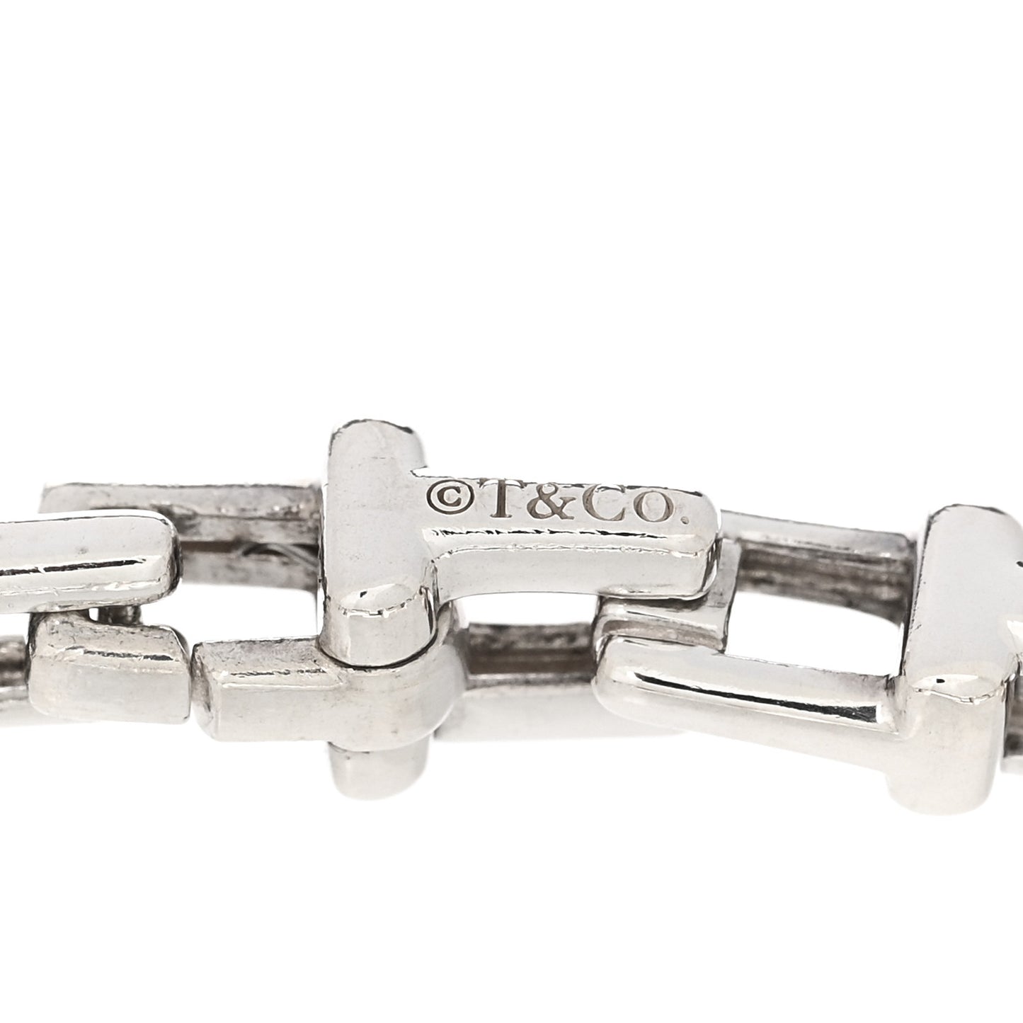 Sterling Silver Narrow T Chain Bracelet