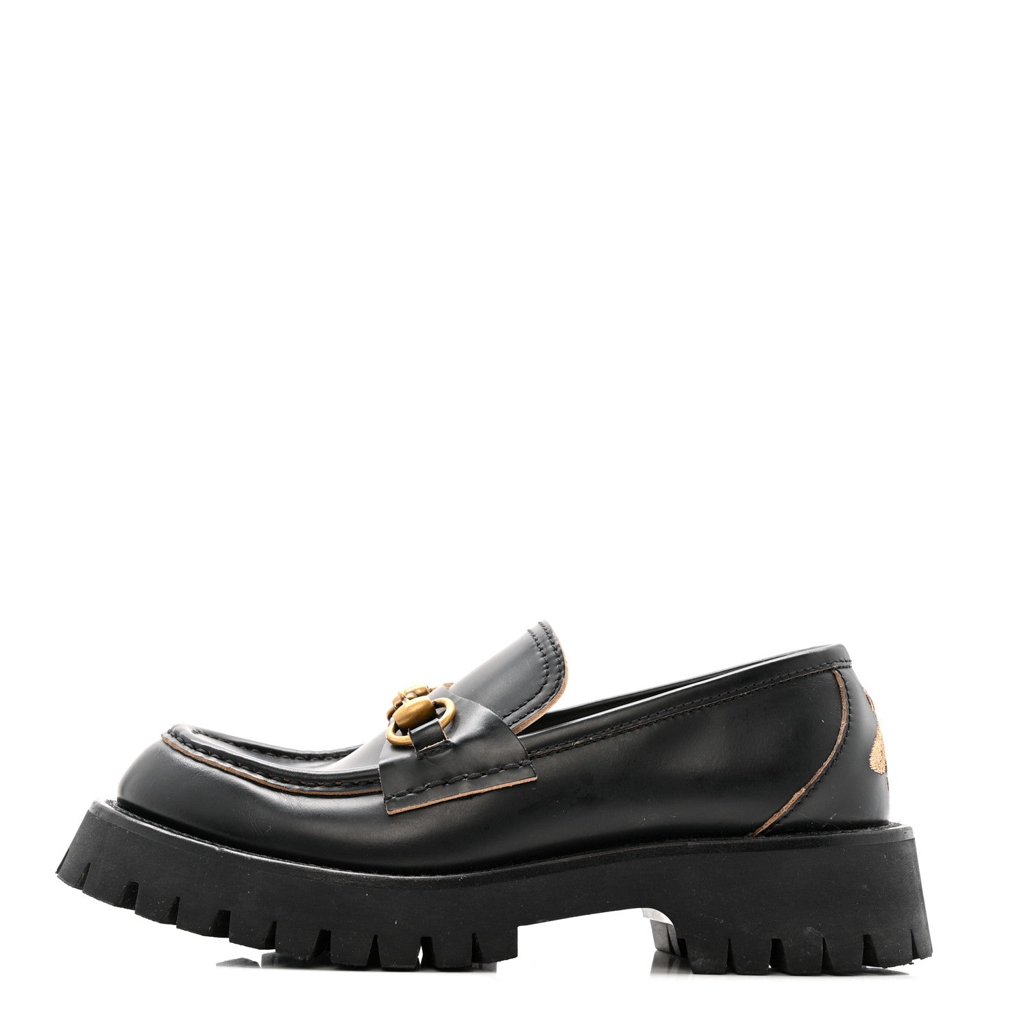 Gucci Cordovan Lux Womens Harald Horsebit 25mm Platform Loafers 40 Black 37.5 Black 1 of 13