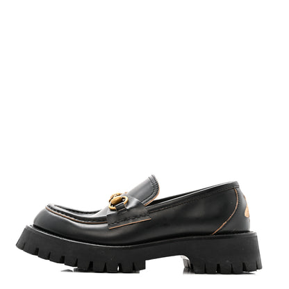 Gucci Cordovan Lux Womens Harald Horsebit 25mm Platform Loafers 40 Black 37.5 Black 1 of 13