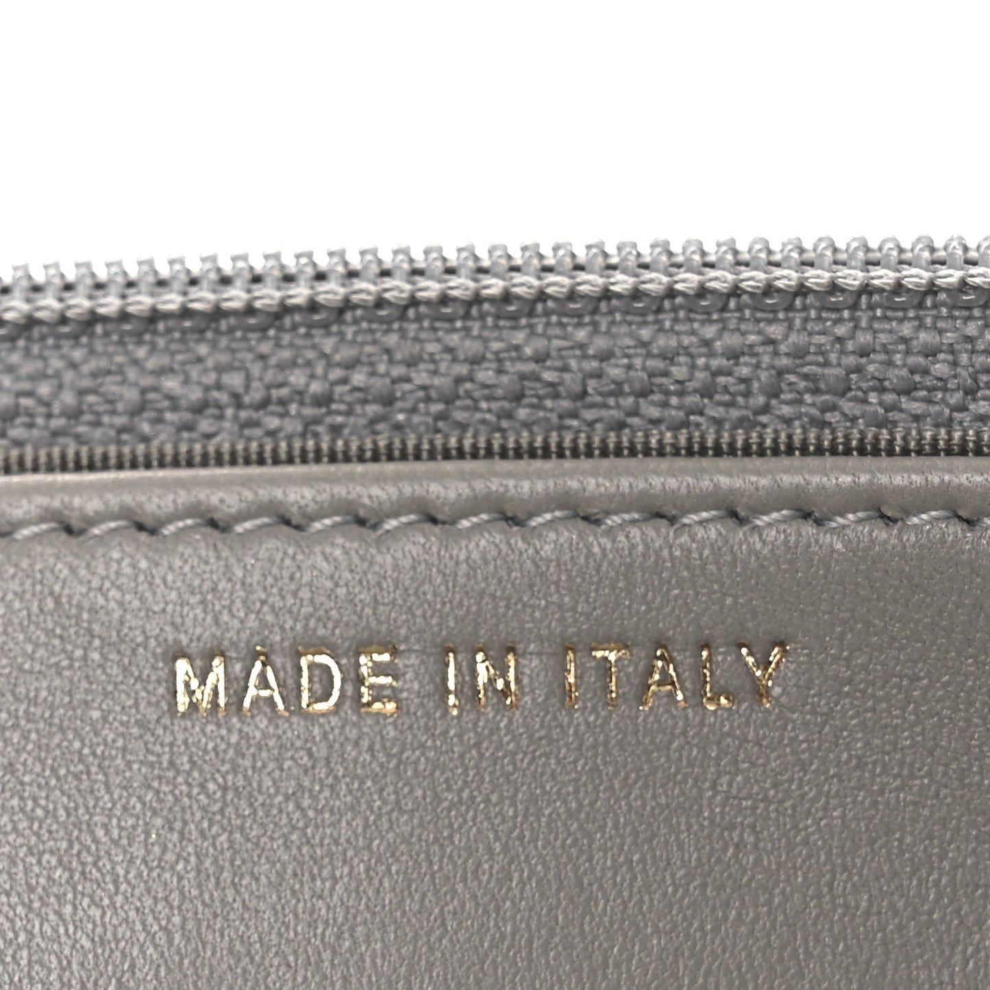 Lambskin Quilted Trendy CC Wallet On Chain WOC Grey