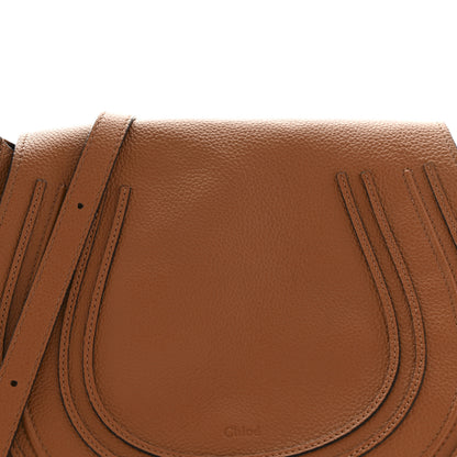 Chloe Calfskin Medium Marcie Round Crossbody Bag Tan 9 of 15