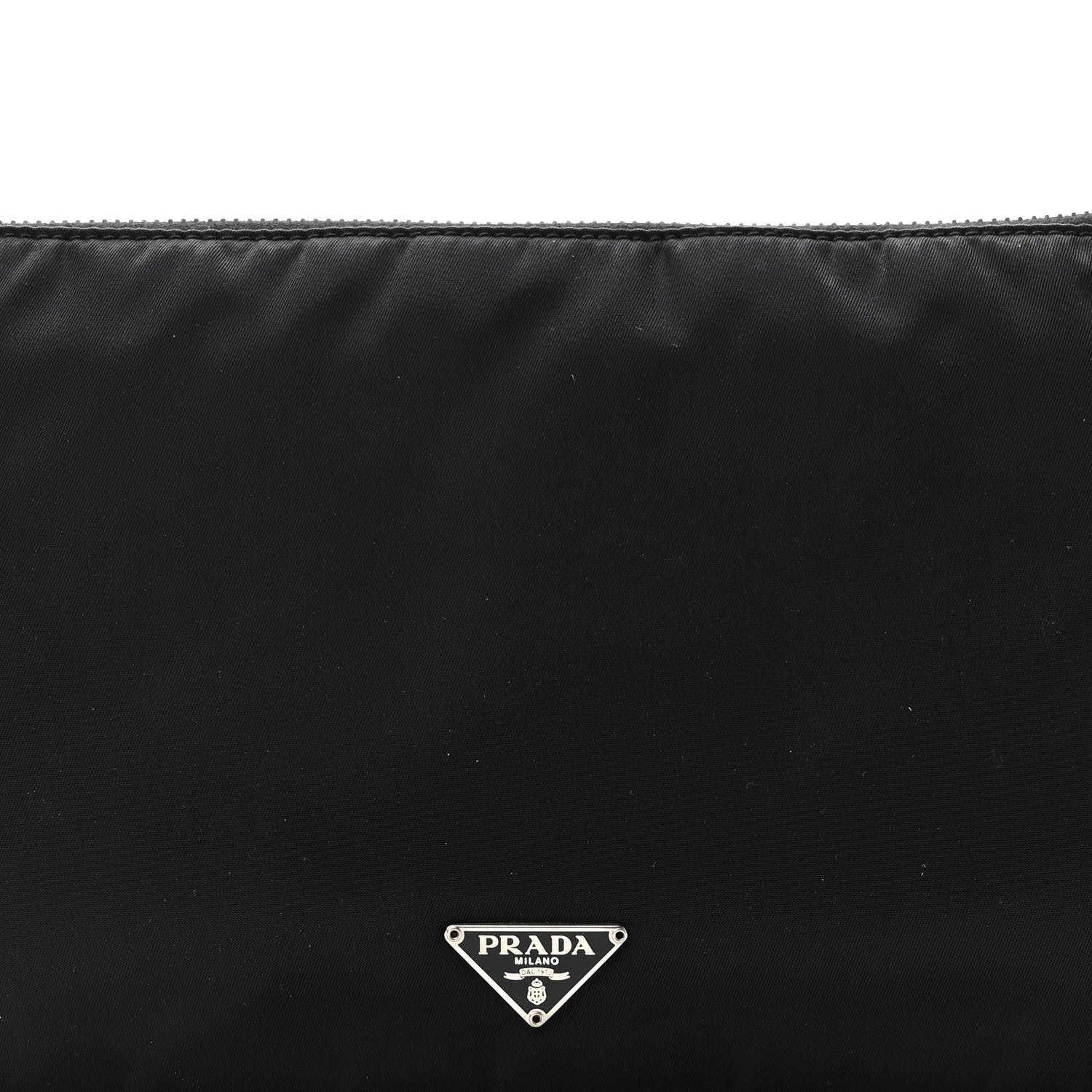 Prada Tessuto Nylon Calfskin Shoulder Bag Black Brown 7 of 9