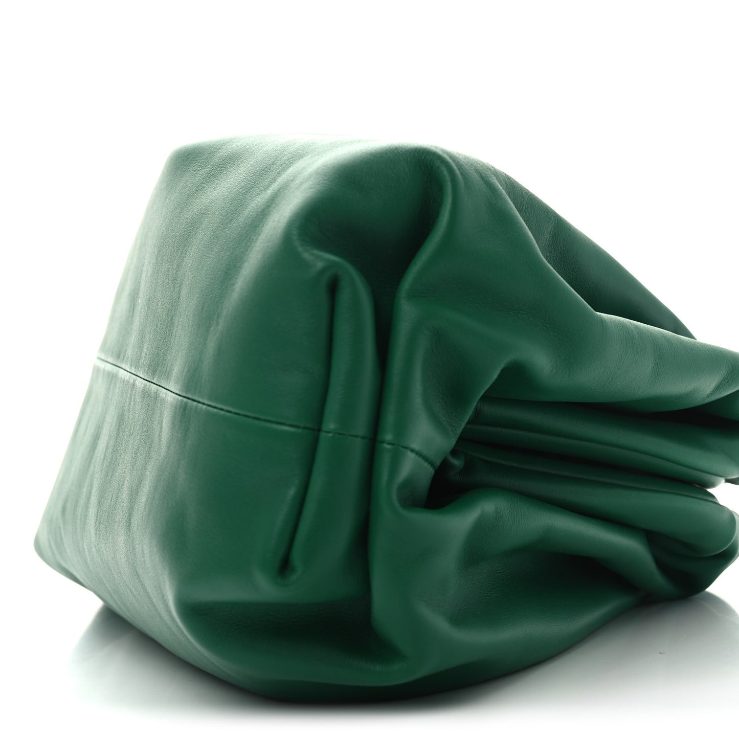 Smooth Butter Calf The Pouch Oversized Clutch Racing Green