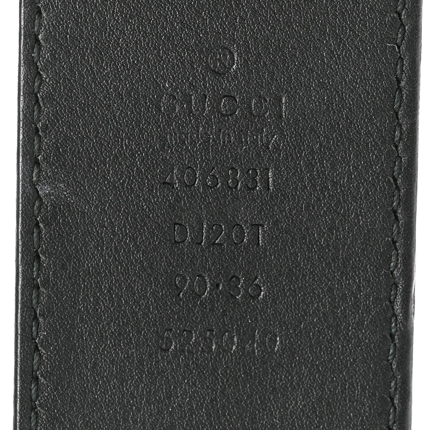 Textured Calfskin Double G 40mm Belt 90 36 Black