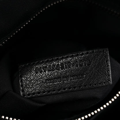 Saint Laurent Sheepskin Love Appliqué Mini City Backpack Black 6 of 10