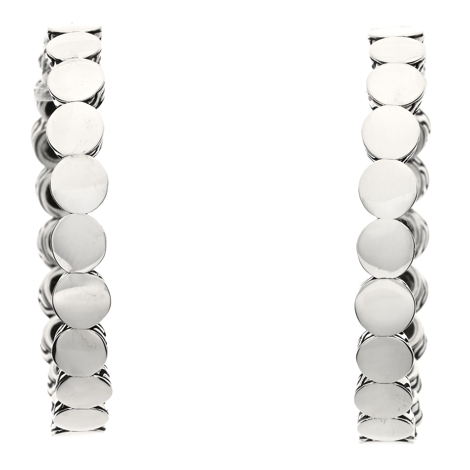 John Hardy Sterling Silver Dot Hoop Earrings 1 of 3