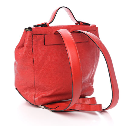 Proenza Schouler Pebbled Calfskin PS Courier Backpack Red 2 of 8