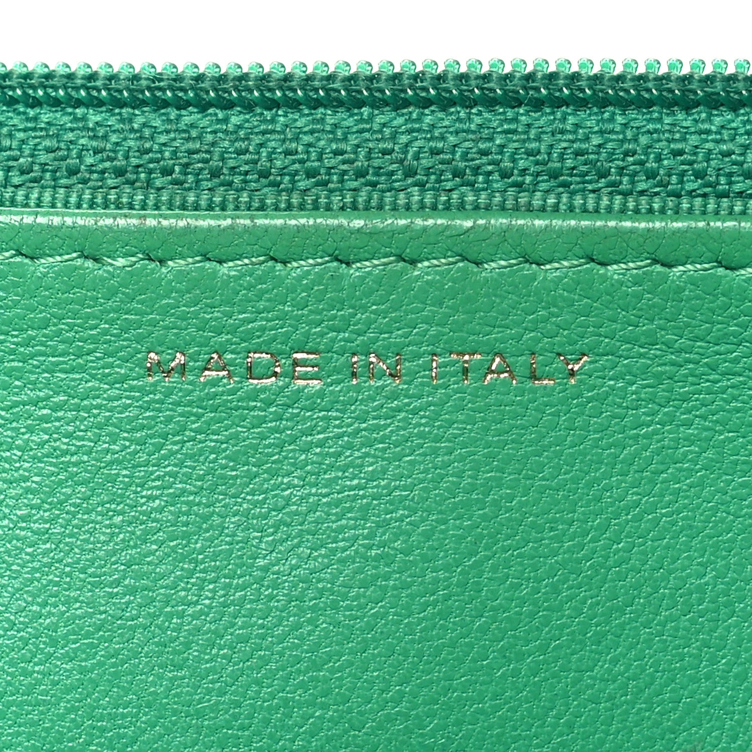 Chanel Lambskin Quilted Wallet On Chain WOC Green 7 of 19