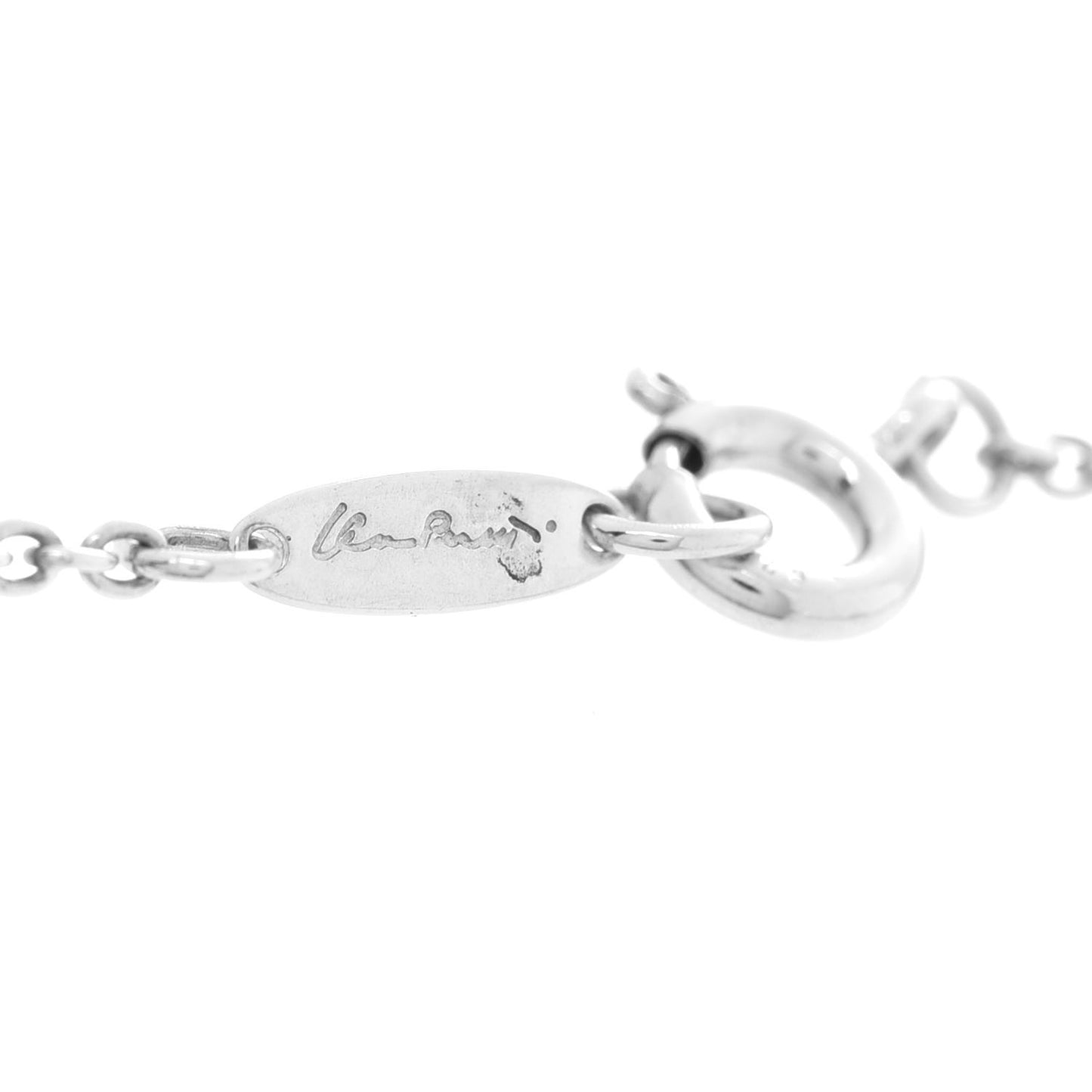 Sterling Silver Elsa Peretti Five Teardrop Charm Bracelet