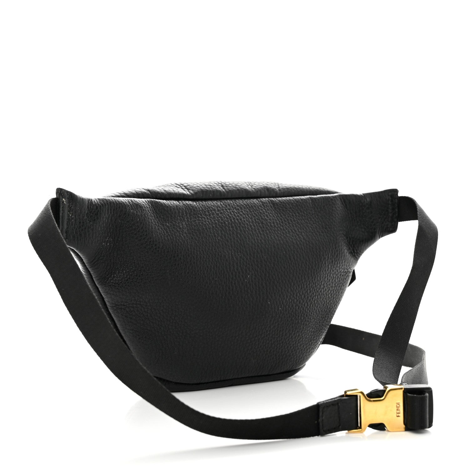 Fendi Cuoio Romano Metal Bug Eyes Pocket Belt Bag Black 3 of 14