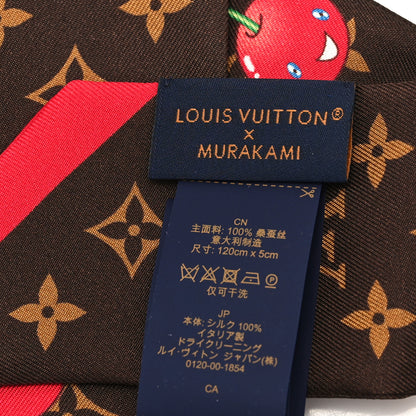 Louis Vuitton LV X TM Silk Monogram Cerises Bandeau Brown 3 of 3