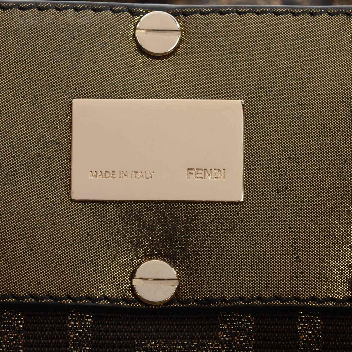 Metallic Lurex Zucca Mia Tote Tobacco