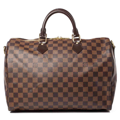 Louis Vuitton Damier Ebene Speedy Bandouliere 35 1 of 10