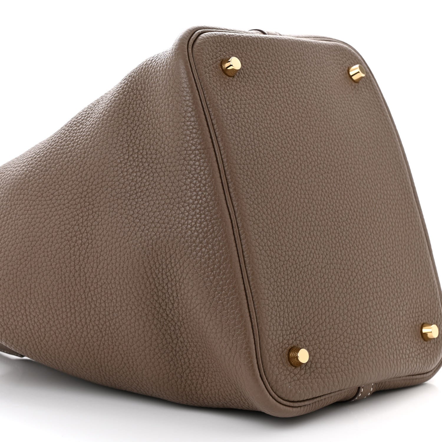 Hermes Taurillon Clemence Picotin Lock 22 MM Etoupe 9 of 12