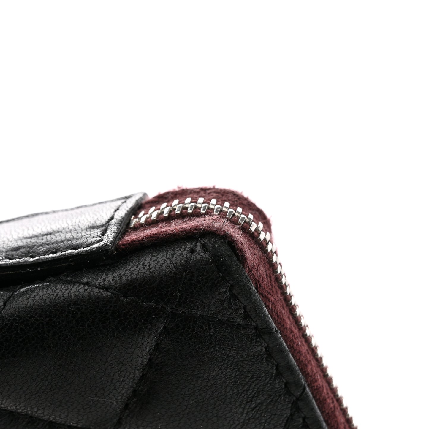 Lambskin Quilted Small Pouch Black