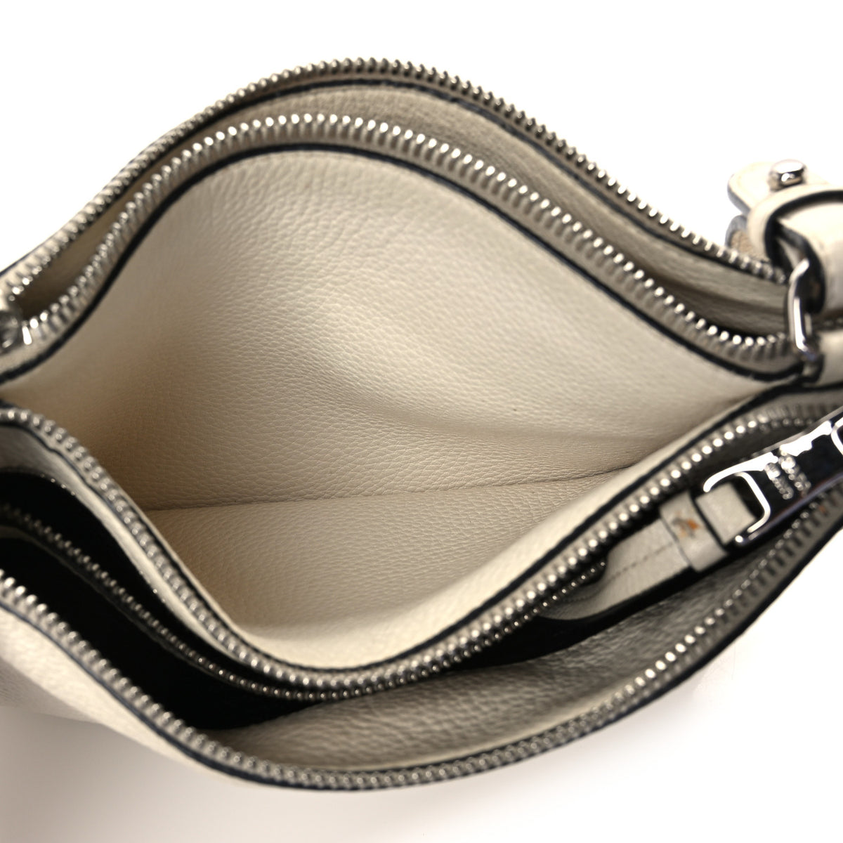 Prada Vitello Phenix Double Zip Crossbody Bag Bianco 5 of 13