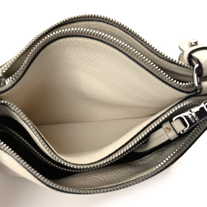 Prada Vitello Phenix Double Zip Crossbody Bag Bianco 5 of 13