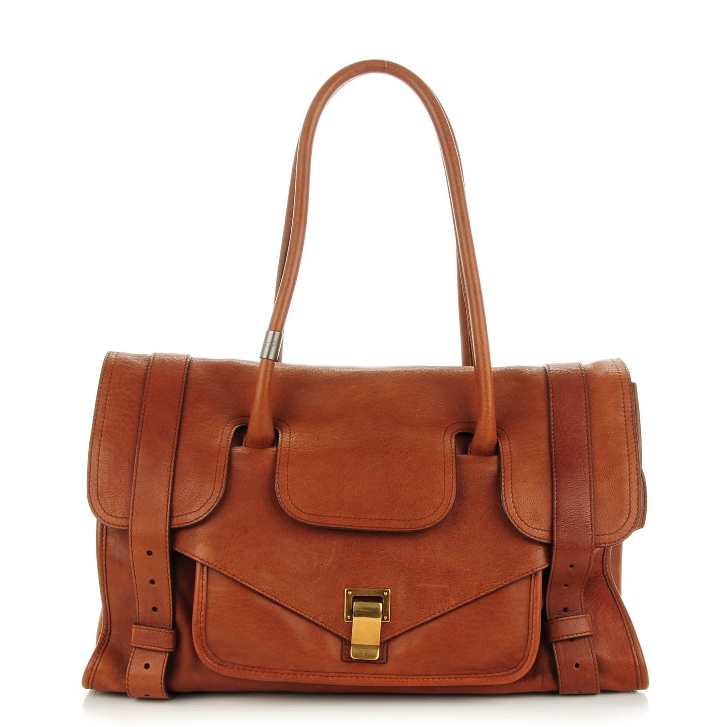 Proenza Schouler Lambskin PS1 Small Keep All Saddle 1 of 7