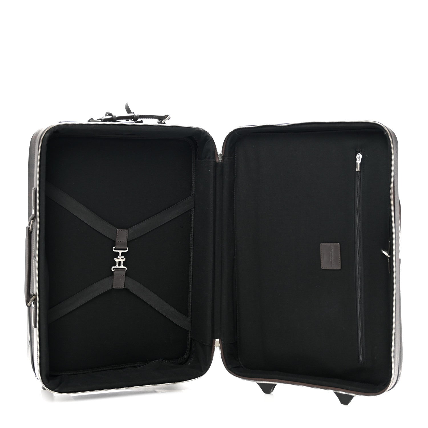 Burberry Smoked Haymarket Check Carry-On Suitcase Chocolate 4 of 12