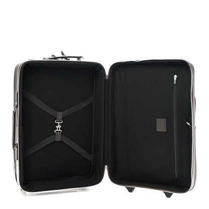 Burberry Smoked Haymarket Check Carry-On Suitcase Chocolate 4 of 12