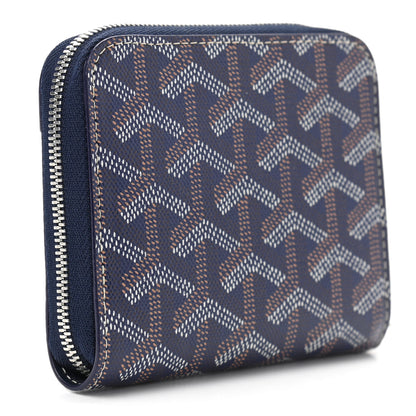 Goyard Goyardine Matignon PM Wallet Navy 3 of 7