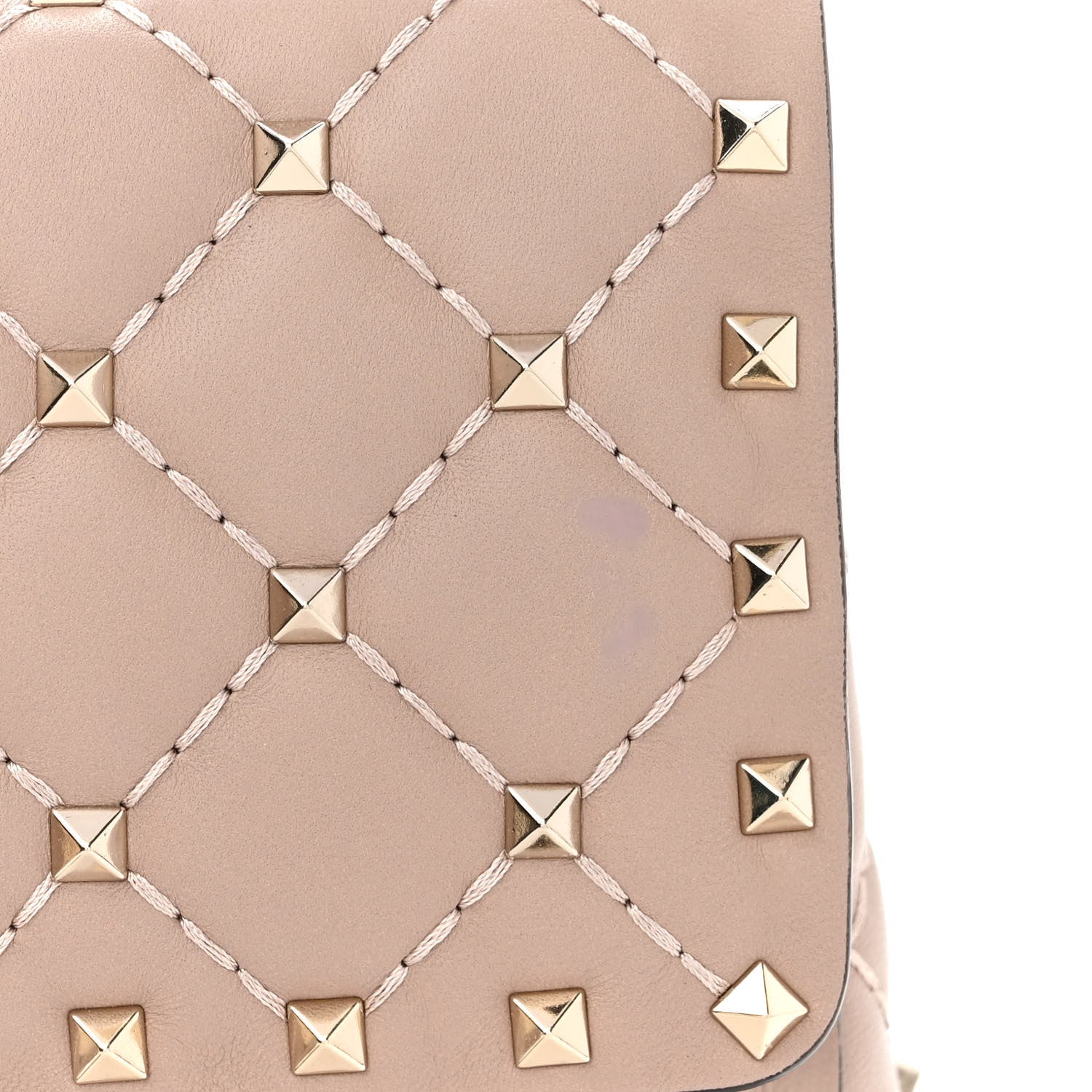 Valentino Garavani Lambskin Medium Rockstud Spike Shoulder Bag Poudre 10 of 10