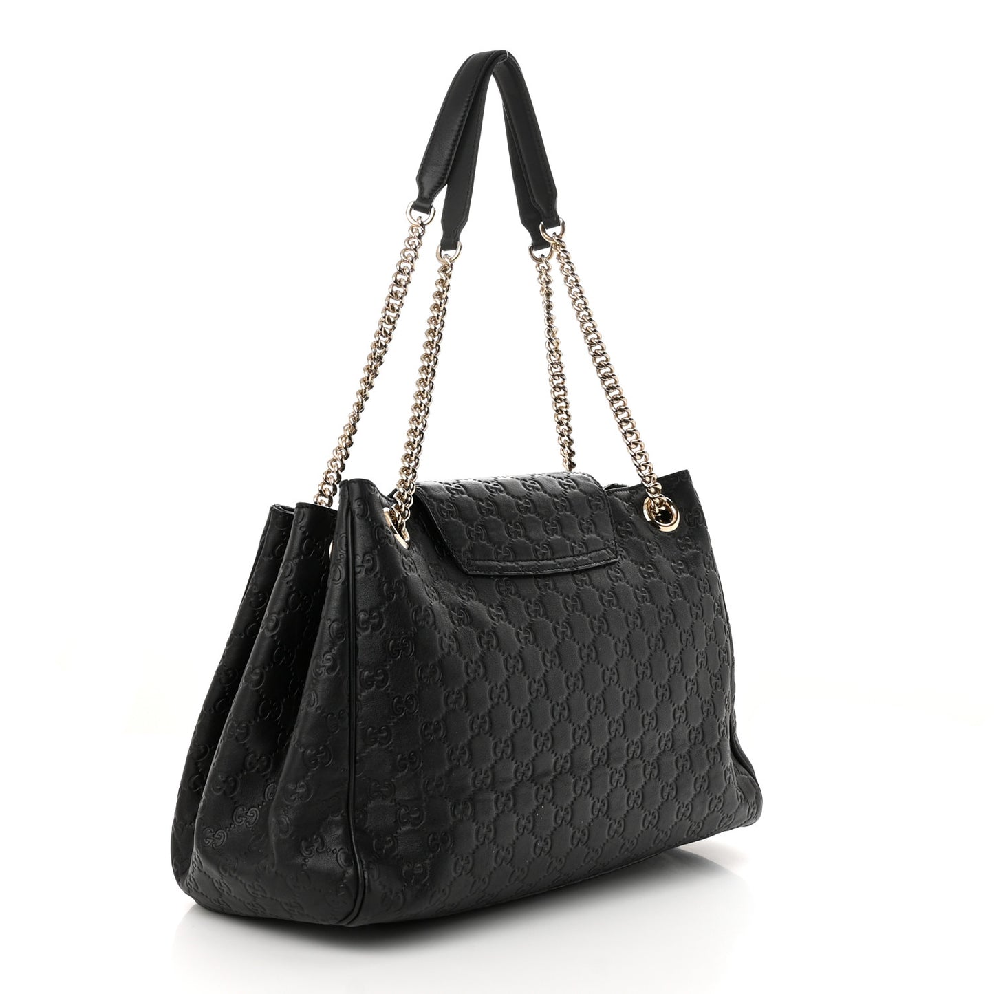 Guccissima Medium Emily Shoulder Bag Black