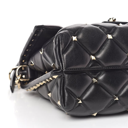 Valentino Garavani Nappa Medium Candystud Top Handle Bag Black 6 of 12