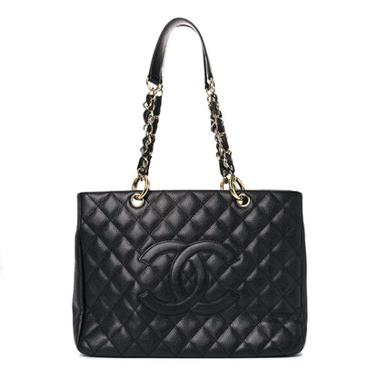 Chanel Caviar Quilted Grand Shopping Tote GST Black 1 of 18