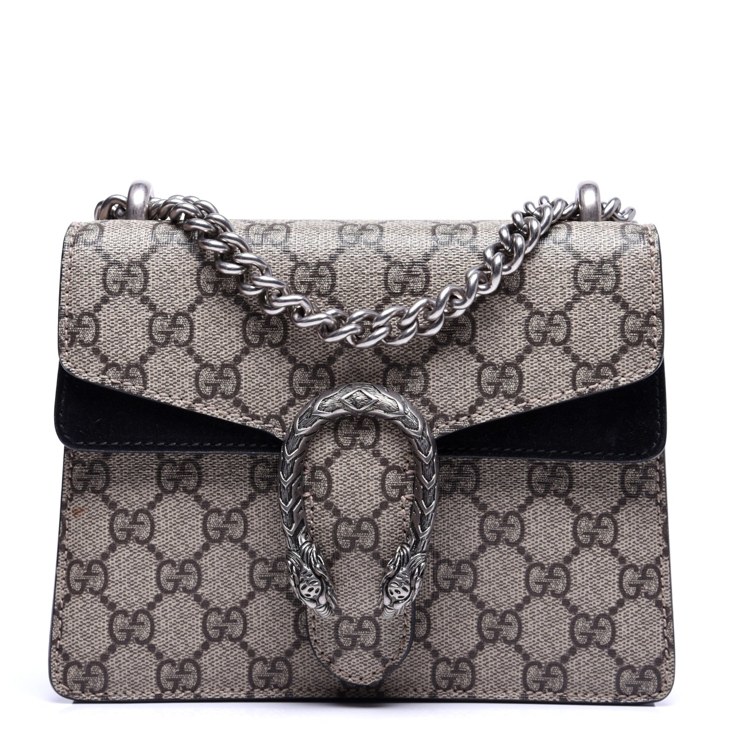 GG Supreme Monogram Mini Dionysus Shoulder Bag Black