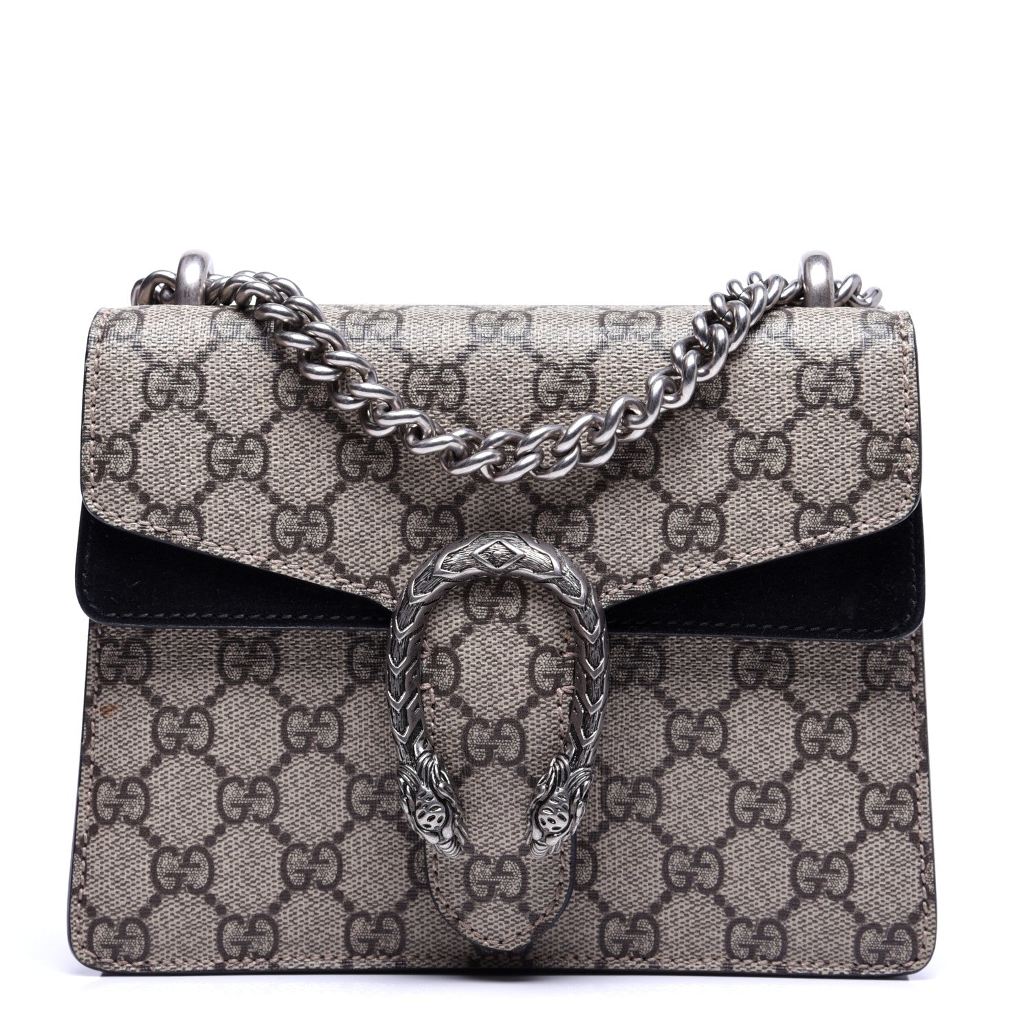 Gucci GG Supreme Monogram Mini Dionysus Shoulder Bag Black 1 of 14
