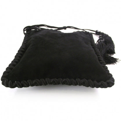 Prada Suede Scamosciato Tassel Bag Nero 4 of 11