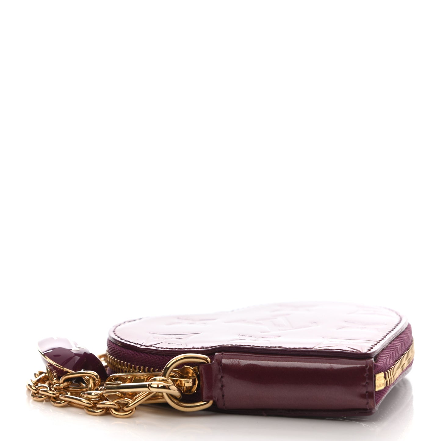 Vernis Coeur Heart Coin Purse Amarante