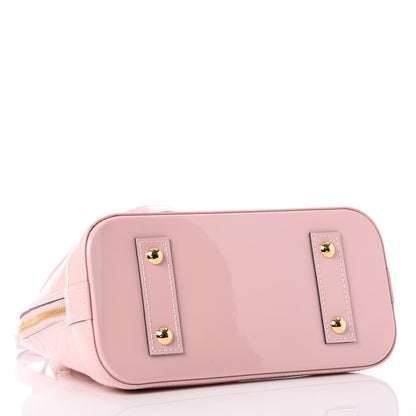 Louis Vuitton Vernis Flowers Alma BB Rose Ballerine 5 of 9