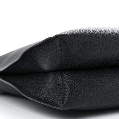 Tom Ford Pebbled Calfskin Large Alix Padlock Zip Hobo Bag Black 9 of 12